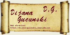 Dijana Gucunski vizit kartica